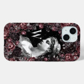 CHIQUE BLOEMEN BAROK MONOGRAM GEPERSONALISEERD Case-Mate iPhone CASE (Achterkant (horizontaal))