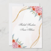 Chique Bloemen, blad en Goud Islamitische Moslim B Kaart (Achterkant)