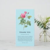 Chique Bloemen Botanisch Bedankkaart (Staand voorkant)