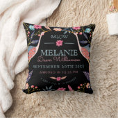 Chique Bloemen Botanische Ooievaar Baby Geboorte S Kussen (Deken)