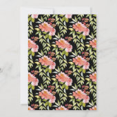 Chique Bloemen Brunch en Bubbly Vrijgezellenfeest Kaart (Achterkant)