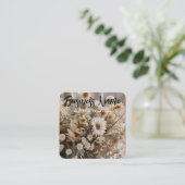 Chique bloemen | esthetisch | Boho | Visitekaartje (Staand voorkant)