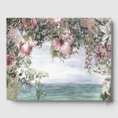 Chique bloemen oceaan gastenboek (Achterkant)