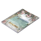 Chique bloemen oceaan kant notitieboek (Linkerzijde)