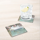 Chique bloemen oceaan kartonnen onderzetters (Insitu)