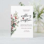 Chique bloemen oceaan ontvangst kaart (Staand voorkant)