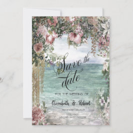 Chique Bloemen Ocean Save The Date