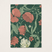 Chique  Bloemen Oorbel Ketting Display Kaarten Visitekaartje (Achterkant)