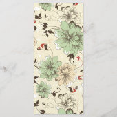  chique bloemenbruiloft menu (Achterkant)