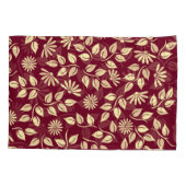 Chique bloemenpatroon Natuur Pastel Geel Patroon B Kussensloop (Achterkant-Links)