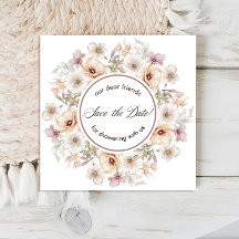 Chique bloemenschildering bruidsfeest