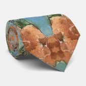 chique bloementuin Waterverf schilderij Stropdas (Opgerold)