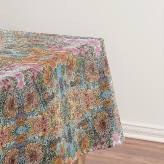  chique bloementuin Waterverf schilderij Tafelkleed (Voorbeeld)