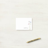 Chique Bloemenweide Calligrafie Persoonlijk Gesche Post-it® Notes (Op bureau)