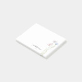 Chique Bloemenweide Calligrafie Persoonlijk Gesche Post-it® Notes (Schuin)