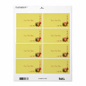 Chique Bloemetjes Label (Full Sheet)