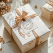 Chique bloemige waterverf bruidsfeest bedankje bedankjes labels