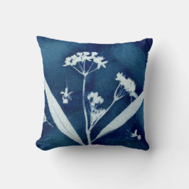 Chique Bloemige Zijdeplant Botanische Print Kussen