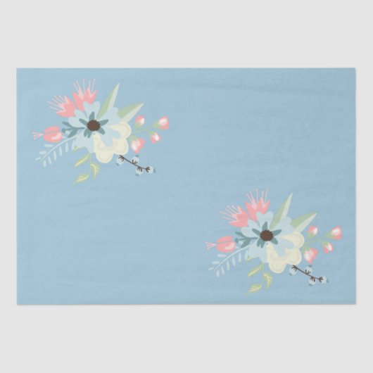 Chique bloemmotief tissuepapier (Voorkant)