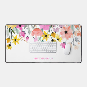 Chique Bloempatroon Botanische Trendy Laptophoes Bureaumat
