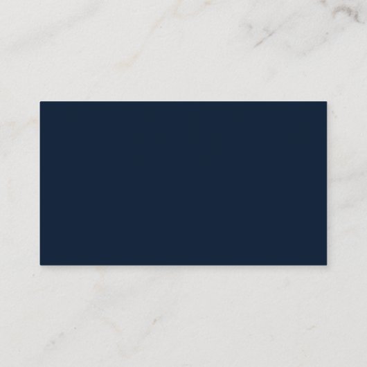 Chique Blooms | Dark Navy Blue en Blush Website Informatiekaartje (Achterkant)