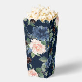 Chique Blooms | Donker Navy Blauw en Blush Pattern Bedankdoosjes (Popped)