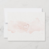 Chique Blozende Perzik Grijze Aquarel Reactiekaart RSVP Kaartje (Achterkant)