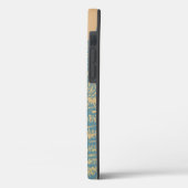 Chique Blue Bee Monogram Case-Mate iPhone Case (Achterkant / Links)