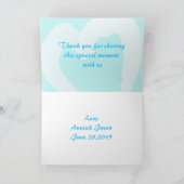 Chique Blue Hawaii Martini Dankuwkaart Bedankkaart (Binnen)