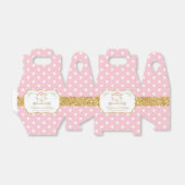 Chique Blush Bloemen Carrousel 1e Verjaardag Dank  Bedankdoosjes (Uitgevouwen)