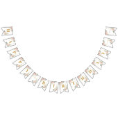 Chique blush bloemen eucalyptus goud 15e verjaarda vlaggetjes (Alle)