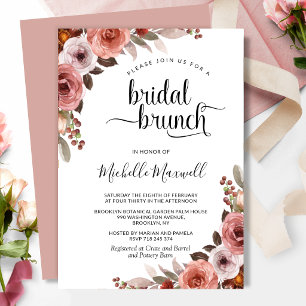 Chique Blush Burgundy en Roze Bloemstuk Bruids Bru Kaart