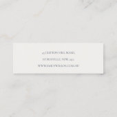 Chique Blush Navy Roest Bloem Stud Oorbel Display Mini Visitekaartje (Achterkant)