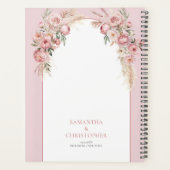 Chique blush pampas boho arch eucalyptus planner (Achterkant)