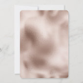 Chique Blush Roos Roze Wit Liefde Bruiloft Kaart (Achterkant)