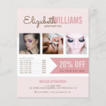 Chique Blush Roze Beauty Salon Promo Flyer<br><div class="desc">Chique Blush Roze Beauty Salon Promo Flyer</div>