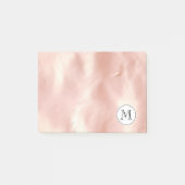 Chique Blush Roze Cowgirl Koeienhuid Monogram Post-it® Notes (Voorkant)