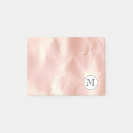 Chique Blush Roze Cowgirl Koeienhuid Monogram Post-it® Notes