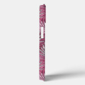 Chique blush roze fuchsia glinsterende bladeren mo Case-Mate iPhone case (Achterkant / Rechts)