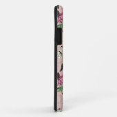 Chique Blush Roze Kolibrie Tuin Monogram Case-Mate iPhone Case (Achterkant/rechts)