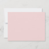 Chique Blush Roze Modern Monogram Initiaal Naam Notitiekaartje (Achterkant)
