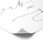 Chique Blush Roze Stoffig Roos Bloemen Kaarten en Poster (Hoek)