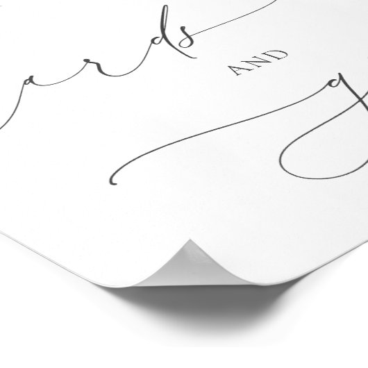 Chique Blush Roze Stoffig Roos Bloemen Kaarten en  Poster (Hoek)