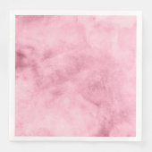 Chique Blush Roze Waterverf Textuur Bruiloft Servetten (Voorkant)