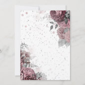 Chique Blush Rozen Pensioen   Kaart (Achterkant)