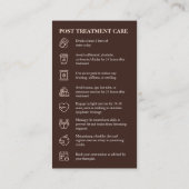 Chique Body Sculpting Post behandeling Zorg Spa Ge Visitekaartje (Achterkant)
