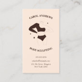 Chique Body Sculpting Post behandeling Zorg Spa Ge Visitekaartje (Voorkant)