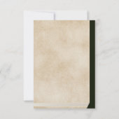  chique boek Hoesje bruiloft repetitie diner Kaart (Achterkant)