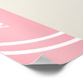 Chique boekcover bruiloftsshower welkom poster (Hoek)