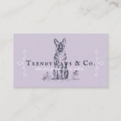 Chique boetiekstijl Pet Salon Duitse Herder Hond Visitekaartje (Voorkant)